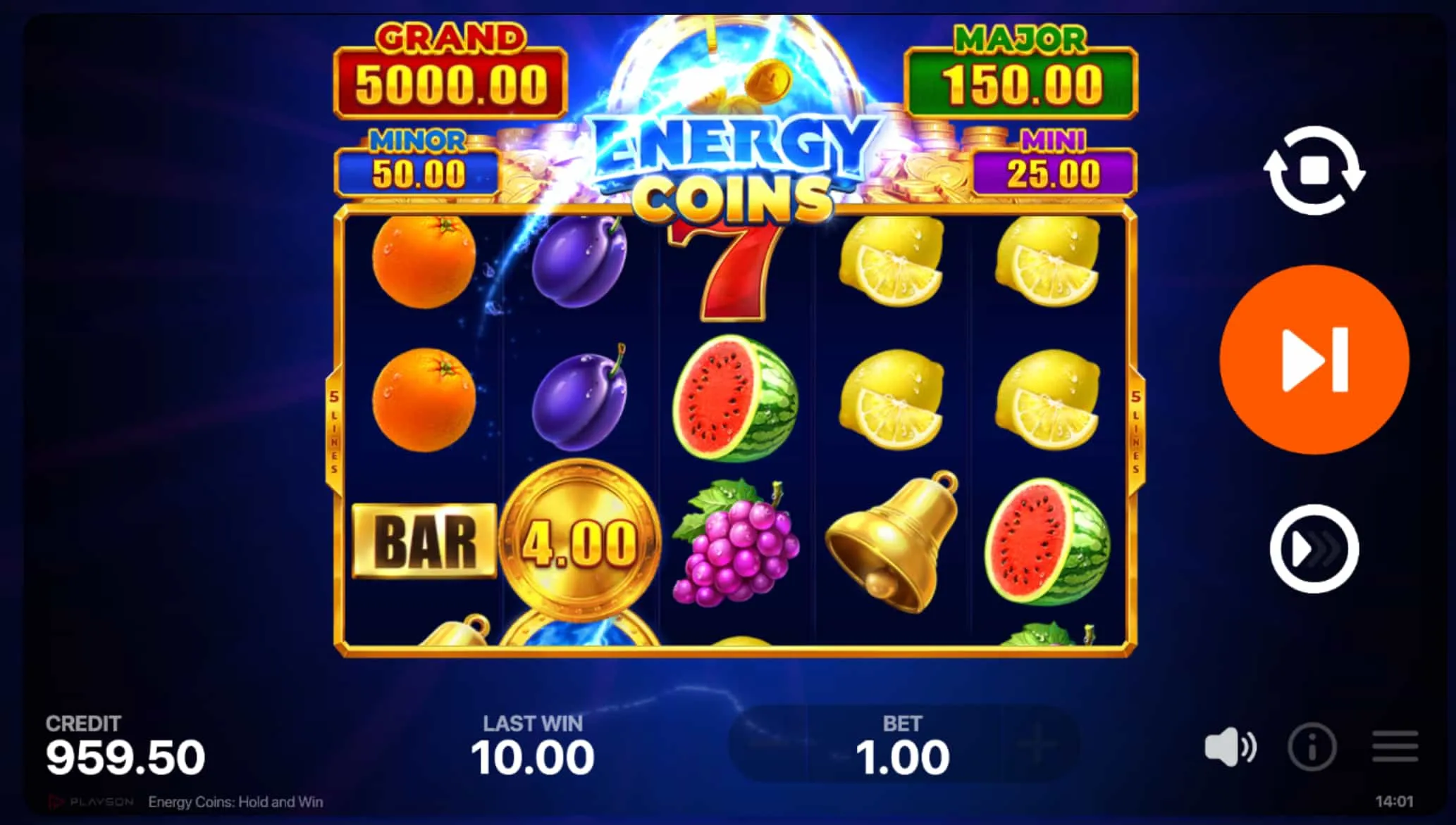 Energy Coins Demo kostenlos spielen — ohne Anmeldung